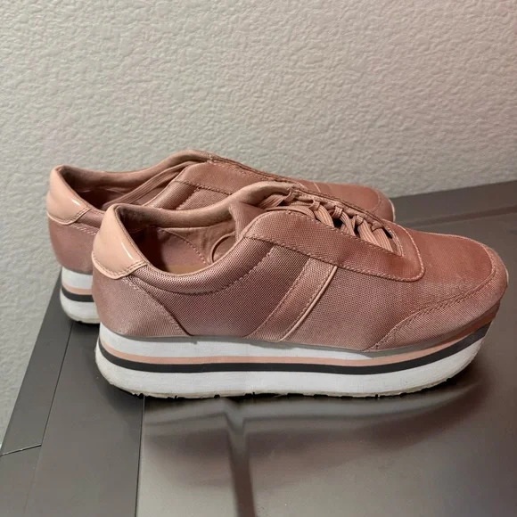 Stradivarius Blush Pink Platform Sneakers - Picture 5 of 5